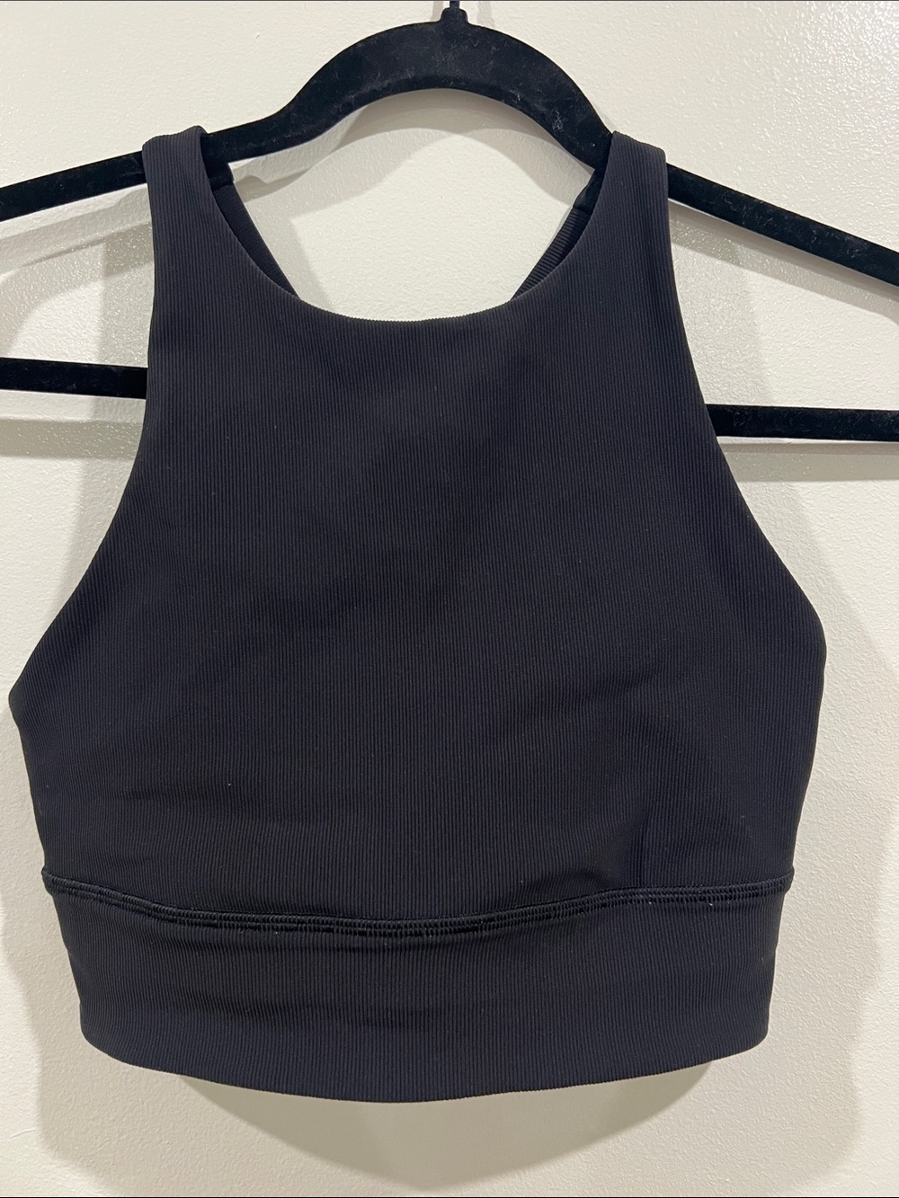 lululemon athletica Energy Bra High Neck Long Line Medium Support, B-D Cup Sz 6
